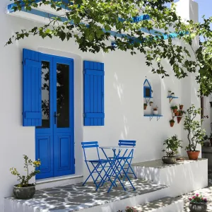 Aegean Hideaway: Blue Shutters and Sunshine