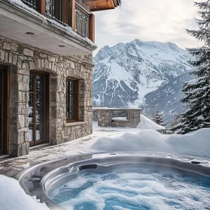 Alpine Ember Stone Chalet
