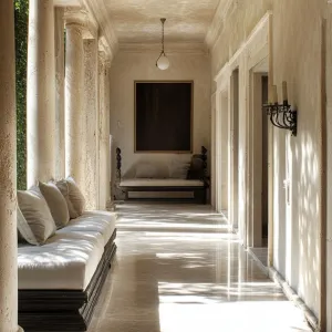 Sunlit Colonnade Retreat