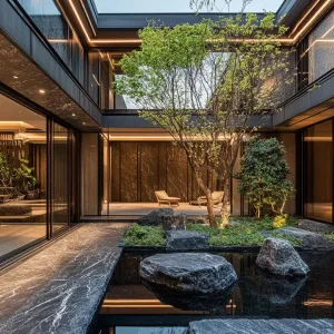 Luxury Meets Zen: A Modern Courtyard Villa