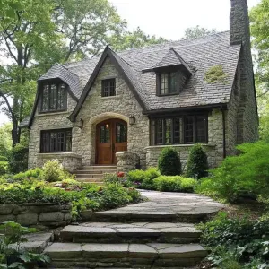 Stone Fairy-Tale in the Forest