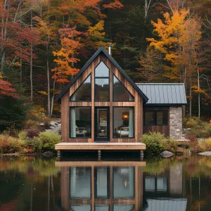 Picturesque Cabin by the Painted Trees
