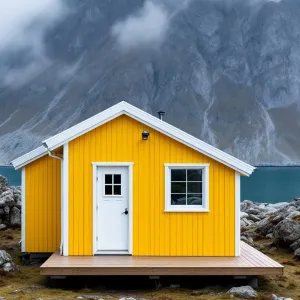 Golden Glow Amidst Nordic Peaks
