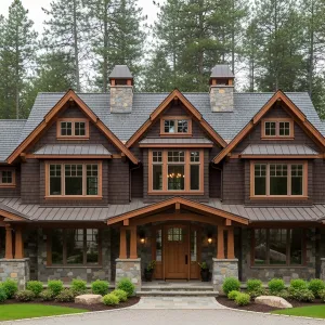 An Artful Retreat of Timber and Stone