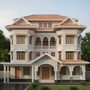 Terracotta Arcaded Ancestral Manor