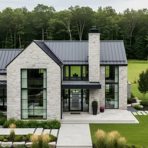 Stone Splendor with a Contemporary Zing