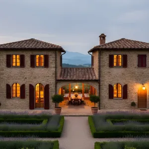 Lavender Courtyard Twin-Pavilion Casale