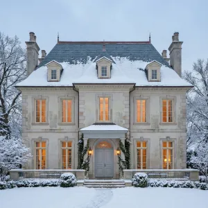 Snowlit Parisian Manor Escape