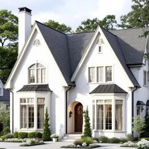 Grandiose Ivory Chateau with Triangular Charm