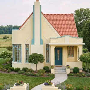 Apricot Gable Garden Deco Cottage