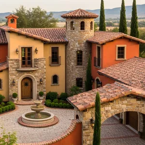Tuscan Retreat with Timeless Stone Charm