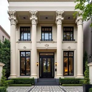 Regal Mansion with Striking Pillars