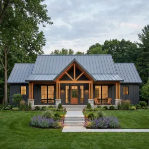 Gabled Timber Cottage With Lavender Lawn