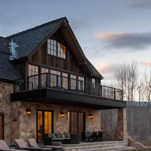 Gabled Retreat Under Twilight