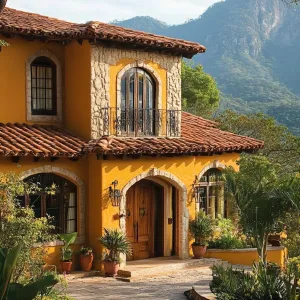 Rustic Hacienda with Mountain Views