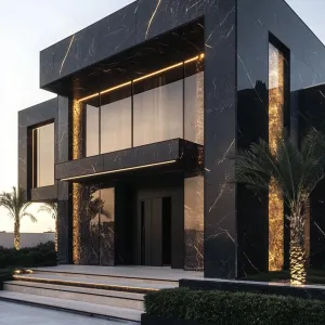 Preview of Black Marble Masterpiece With Luminous Charm