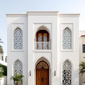 Whitewashed Wonder with Arched Grace