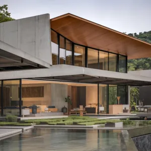 Floating Splendor: The Glassy Abode