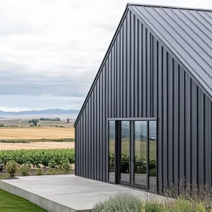 Gabled Grandeur with a Metallic Edge