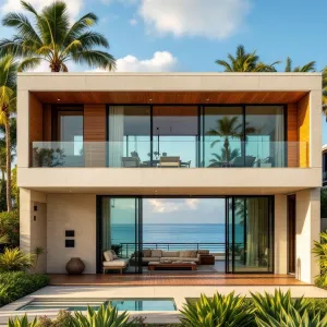Oceanfront Oasis: Retro Seaside Sanctuary