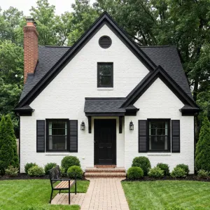 Storybook Cottage With Bold Trim
