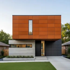 Oxide Ledger Overhang House