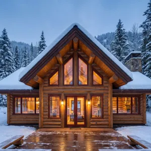 Snowbound Timber A-Frame Hearth Cabin
