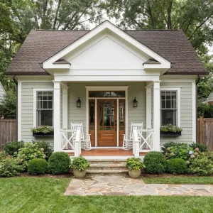 Charming Gabled Porch Storybook Cottage