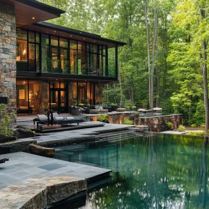 Natural Stone Lagoon Pool