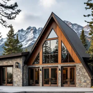 Alpine A-Frame Escape with Stone Flair