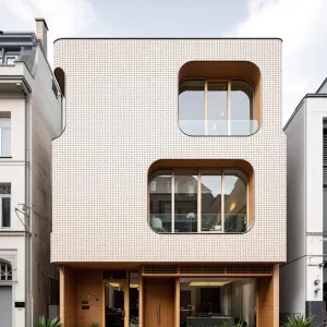 Preview of Rounded Harmony: A Geometric Facade