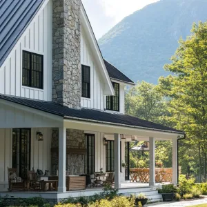 Peaked Bliss: A Porch Side Paradise