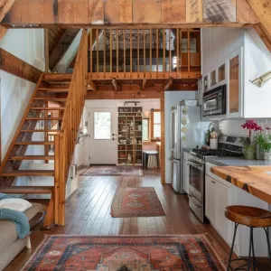 Modern Rustic A-frame With Reclaimed Wood