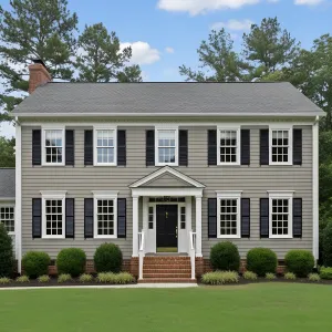 Slate-Shutter Colonial Grace