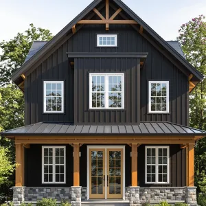 Rustic Retreat with a Chic Facade
