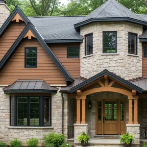 Stone Fortress Nestled in the Woods