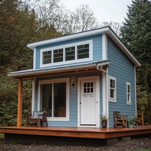 Sky-Blue Serenity Shack