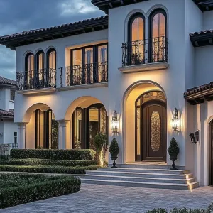 Arched Charm: Moonlit Spanish Escape