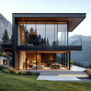 Panoramic Glass Retreat in the Hills