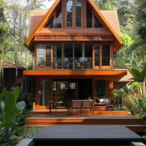 The Amber A-Frame: A Thai Woodland Retreat