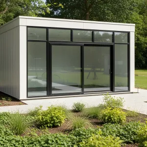 Modern Container Office in Lush Surroundings