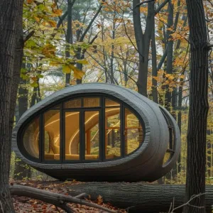 Transparent Glass Cabin