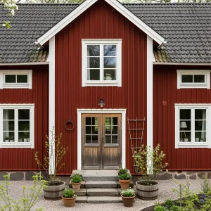 Traditional Red Delight in Swedish Splendor