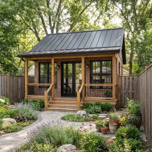 Brick Porch Garden Studio Sanctuary