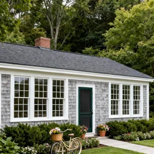 Shingled Garden Window Cottage Front