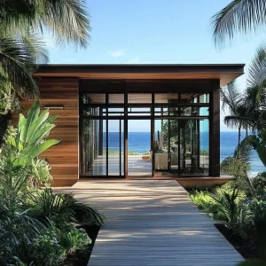 Bamboo Bungalow Overlooking the Blue