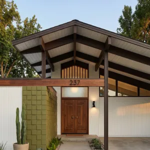Olive Block Gable Porch