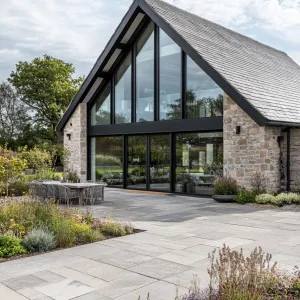 Epic Stone Retreat: Modern Majestic Barn