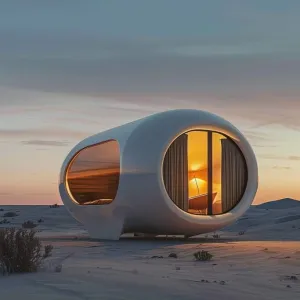Futuristic Pod Cabin