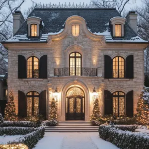 Preview of Winter Wonderland Manor Amidst Enchanting Lights
